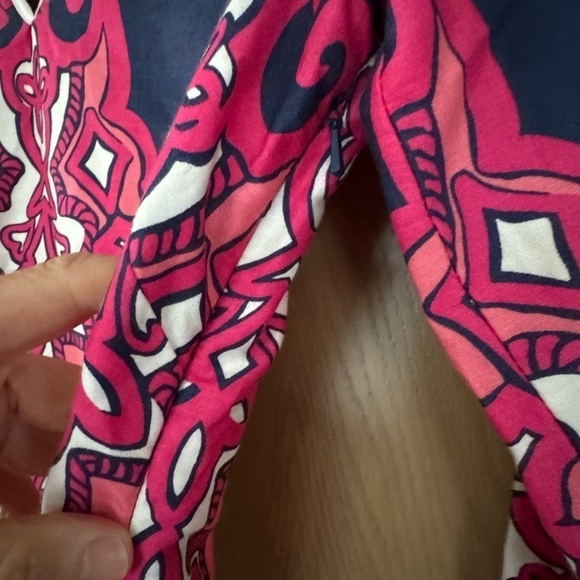 Lilly Pulitzer Pullover V-Neck Cotton Deep Slit Tunic / small - Picture 6 of 9